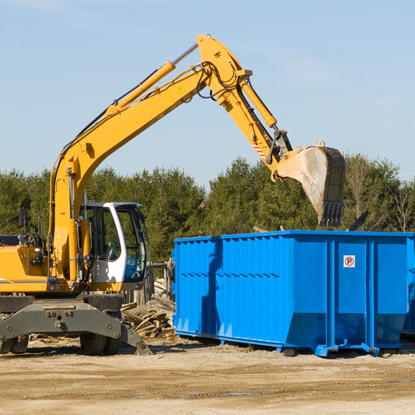 how many times can i have a residential dumpster rental emptied in Martel